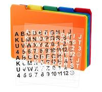 Ujjdwiurgh Carpetas de archivos, paquete de 50 carpetas de archivos de dos tonos, tamaño carta, carpetas de colores surtidos para organización de documentos, 5 colores