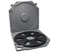 Ujjdwiurgh Carrete de recogida vacío de 6 agujeros de 10 pulgadas con carretes vacíos, caja de almacenamiento para cintas de sonido de 10 pulgadas A