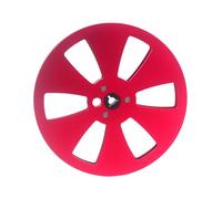 Ujjdwiurgh Carrete de recogida vacío de 7 pulgadas y 6 agujeros de 1/4 pulgadas con buje pequeño, carretes de cinta vacía, bandeja de máquina de apertura, cinta de metal, grabadora, piezas B