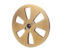 Ujjdwiurgh Carrete de recogida vacío de 7 pulgadas y 6 agujeros de 1/4 pulgadas con buje pequeño, carretes de cinta vacía, bandeja de máquina de apertura, cinta de metal, grabadora, piezas C