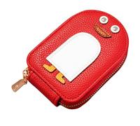 Ujjdwiurgh Cartera para Mujer, Tarjetero CláSico de PU para Mujer, Estuche Liviano con Cremallera, Cartera de AcordeóN, Estuche para Tarjetas de,B