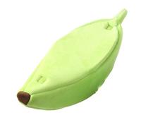 Ujjdwiurgh Casa para Mascotas Bananas, Acogedora Casa Portátil para Mascotas, Tapete para Perros y Suministros, Verde