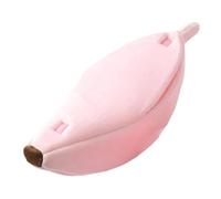 Ujjdwiurgh Casa para Mascotas Bananas, Acogedora Casa Portátil para Mascotas, Tapete para Perros y Suministros, Rosa