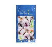 Ujjdwiurgh Cebo para peces voladores tipo mosca, gancho de acero de alto carbono, gancho súper curvado, herramienta de señuelo perfecta fácil de usar