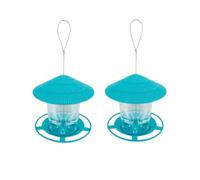 Ujjdwiurgh Cenador de Jardín, Comedero Colgante para Pájaros Silvestres, Contenedor para Exteriores, Comedero para Pájaros para Mascotas, Tipo Casa, Comedero para Pájaros, Verde