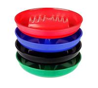 Ujjdwiurgh Ceniceros para interiores y exteriores, para patio, hogar, oficina, decoración vintage con 7 puertos, paquete de 4 colores mezclados