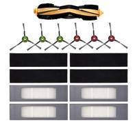 Ujjdwiurgh Cepillo lateral de rodillo de filtro para aspiradora OZMO 920 950 T5 T8, piezas de repuesto