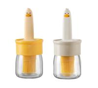 Ujjdwiurgh Cepillo para Barbacoa de Calidad Alimentaria con Botella, Cepillo de Aceite de Silicona para Cocina, Botella de Aceite Resistente una Altas Temperaturas Integrada