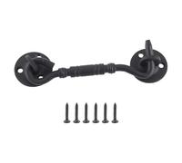 Ujjdwiurgh Cerradura de puerta de granero, gancho de puerta de acero inoxidable de 4 pulgadas y pestillo de ojo con tornillos de montaje, pestillo de cerradura de puerta para puerta corredera