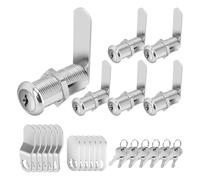 Ujjdwiurgh Cerraduras de gabinete con llaves, cerraduras de leva largas con llave igual, juego de cerraduras de leva para gabinetes, cerraduras de almacenamiento de RV, cerradura de caja de