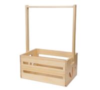 Ujjdwiurgh Cesta de baño de madera con asa, caja de almacenamiento de ropa de bebé, cesta de almacenamiento de juguetes, adecuada para padres recién nacidos embarazadas