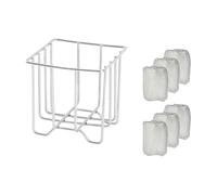 Ujjdwiurgh Cesta de drenaje para fregadero de cocina con soporte para cesta de fregadero y 300 bolsas de red para fregadero de malla para fregadero de cocina