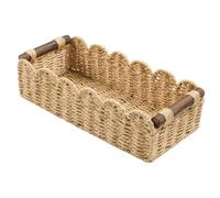 Ujjdwiurgh Cesta de mimbre para almacenamiento de papel higiénico, organizador de baño, bonita cesta decorativa para guardería, cocina, dormitorio