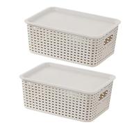 Ujjdwiurgh Cestas de almacenamiento apilables, organizador de armario, organizador de cocina, suministros de organización de sala de juegos, contenedores de almacenamiento para el hogar