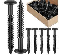 Ujjdwiurgh Cierres de vinilo para ventana exterior, tornillos de plástico, 26 piezas