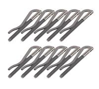 Ujjdwiurgh Clip de dinero de resorte, cartera ultrafina, de cuero, para manualidades, accesorios para dinero en efectivo, color negro