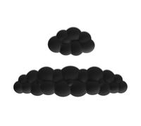 Ujjdwiurgh Cloud - Kit de reposamuñecas para teclado, reposamuñecas para mouse, reposamuñecas de espuma viscoelástica para teclado y mouse, antideslizante, fácil de instalar,