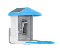 Ujjdwiurgh Comedero inteligente para pájaros de jardín con cámara de sensor, monitoreo de vida silvestre habilitado para IA, experiencia mejorada de observación de aves A