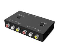Ujjdwiurgh Compatible con AV de 2 VíAs una Compatible con 2AV una Compatible con una Convertidor de SeñAl Conveniente MultifuncióN