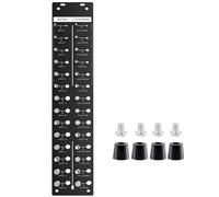 Ujjdwiurgh Comprobador de roscas de 28 tuercas y pernos con 14 tamaños métricos y 14 tamaños estándar, tamaño de perno y medidor de rosca con almohadillas para alimentos, color negro