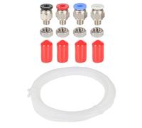 Ujjdwiurgh Conector de accesorios neumáticos PC4-M6 para impresora 3D, caja de filamentos para secadora, accesorios con tuerca con tubo de PTFE de 2,5 x 4 mm