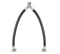 Ujjdwiurgh Conector de lavadora, suministro de agua caliente y fría, manguera mezcladora en Y para lavadoras, grifos de jardín al aire libre, para grifo generalizado con cierre rápido a presión, baño