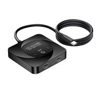 Ujjdwiurgh Conmutador de Datos y Video con Interruptor Bidireccional USB-C