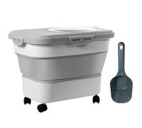 Ujjdwiurgh Contenedor de almacenamiento de alimentos para perros con tapa de sellado, apto para alimentos secos para gatos y otros alimentos para mascotas