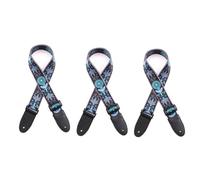 Ujjdwiurgh Correa de Guitarra, Correa de Algodón Bordado Jacquard, Adecuada para Bajo, Guitarra Acústica y Eléctrica,C