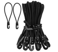 Ujjdwiurgh Correas elásticas tensoras con ganchos, paquete de 20 expansores de goma de 10 cm, tensor de lona para tienda de campaña, red de camping