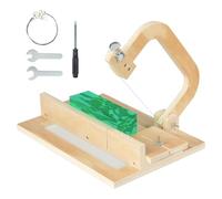 Ujjdwiurgh Cortador de jabón de alambre ajustable, suministros de fabricación de jabón de madera con cables de acero inoxidable reemplazados para hechos a mano