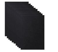 Ujjdwiurgh Cubierta de encuadernación de cuero A4 con textura de cuero A4, cubierta de encuadernación de papel de 21 x 29 cm, color negro