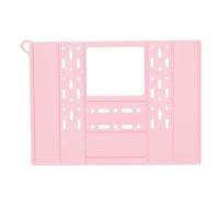 Ujjdwiurgh Cubierta del del BañO para el Espacio del Mostrador del BañO de Silicona Organizador de Maquillaje Alfombrilla Organizadora de Maquillaje Resistente Rosa