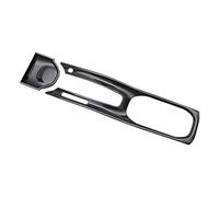 Ujjdwiurgh Cubierta del panel de cambio de marchas de control central de fibra de carbono, accesorios interiores para -V 2015-2019