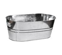 Ujjdwiurgh Cubos de hielo galvanizados, cubos de bebidas para fiestas, bañera de bebidas para entusiastas de la barbacoa, cubo para bebidas
