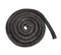 Ujjdwiurgh Cuerda de fibra de vidrio para puerta de chimenea de alta temperatura, cable de sellado negro, 2,5 m de longitud