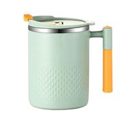 Ujjdwiurgh de Café de Acero Inoxidable con Aislamiento Al VacíO de Doble Pared Resistente Al de Primera Calidad - con Tapa y Asa Que Mantiene Las Bebidas Calientes-A