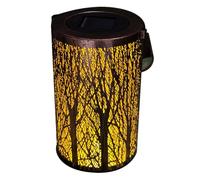 Ujjdwiurgh de Cobre Luz Solar Hueca de Hierro Luz de Proyección Patio Exterior Jardín Luz Decorativa de Paisaje