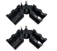 Ujjdwiurgh de Corte Biselado con Función 2 en 1, Color Negro, 2 Piezas, con Escala para de Precisión