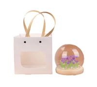 Ujjdwiurgh de TulipáN Artificial, Adornos de Luz, LáMpara de Noche DIY Hecha una Mano, LáMpara de Noche LED, DecoracióN de Dormitorio, LáMpara de Mesa, PúRpura