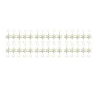 Ujjdwiurgh DecoracióN de Escritorio 30 Piezas de Adorno de áRbol de de Nieve Perchas Decorativas de Adorno de Alambre de Metal Dorado