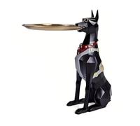 Ujjdwiurgh Decoración de escritorio conmemorativa para mascotas, para sala de estar, para amantes de los perros, estatua de resina, organizador de almacenamiento, regalo