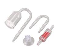 Ujjdwiurgh Difusor de CO2 en forma de U para plantas de cristal para acuario, juego de tubos para plantas y peces
