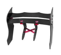 Ujjdwiurgh Difusor de fibra de carbono compatible con marco de soporte de ala trasera para F1 LIMITLESS 1/7 RC Car Upgrade Piezas de repuesto rojo