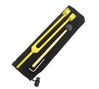 Ujjdwiurgh Dipasón Dorado Extendido de 25 cm para Limpieza de Oídos Diapasón de 128 HZ con Llave, Bolsa de Tela y Martillo