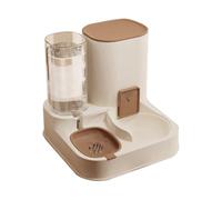 Ujjdwiurgh Dispensador de agua de gran capacidad para mascotas y gatos, separación en seco y húmedo para alimentador automático, suministros de agua potable, contenedor de alimentos