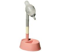 Ujjdwiurgh Dispensador de agua para perros y mascotas, altura ajustable, para colgar en la fuente de agua, lamer, no mojada, boca y barbilla C