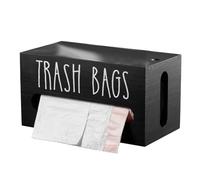 Ujjdwiurgh Dispensador de bolsas de basura, soporte para rollo de pared o encimera, almacenamiento y organización de cocina, montado en la pared o independiente,