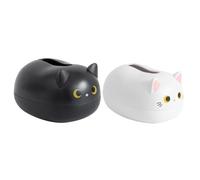 Ujjdwiurgh Dispensador de Caja de PañUelos para Gatos, Soporte para PañUelos con Caja para Palillos de Dientes, Caja de PañUelos para Gatos