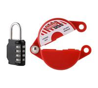 Ujjdwiurgh Dispositivo de bloqueo de válvula de compuerta con bloqueo codificado, adecuado para manijas de válvula de compuerta de 1 a 2-1/2 pulgadas, dispositivo de bloqueo de válvula de agua, gas